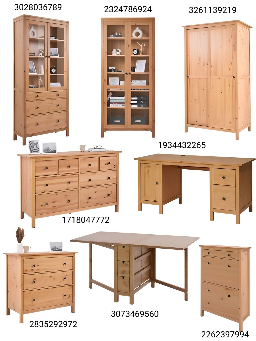 IKEA Обувница 3 ящ, HEMNES 89х127х30, черная/св-коричневая, из массива сосны, КЫМОР (ХЕМНЭС ИКЕА)