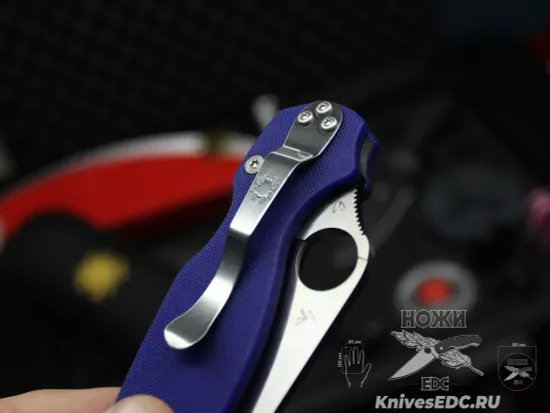 Нож складной Spyderco Paramilitary 2 C81GPDBL2 c клинком из стали CPM-S110V, рукоять G10