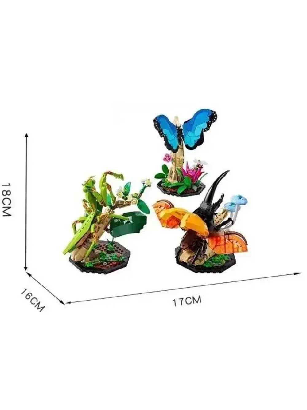 Конструктор Коллекция насекомых 1111 деталей