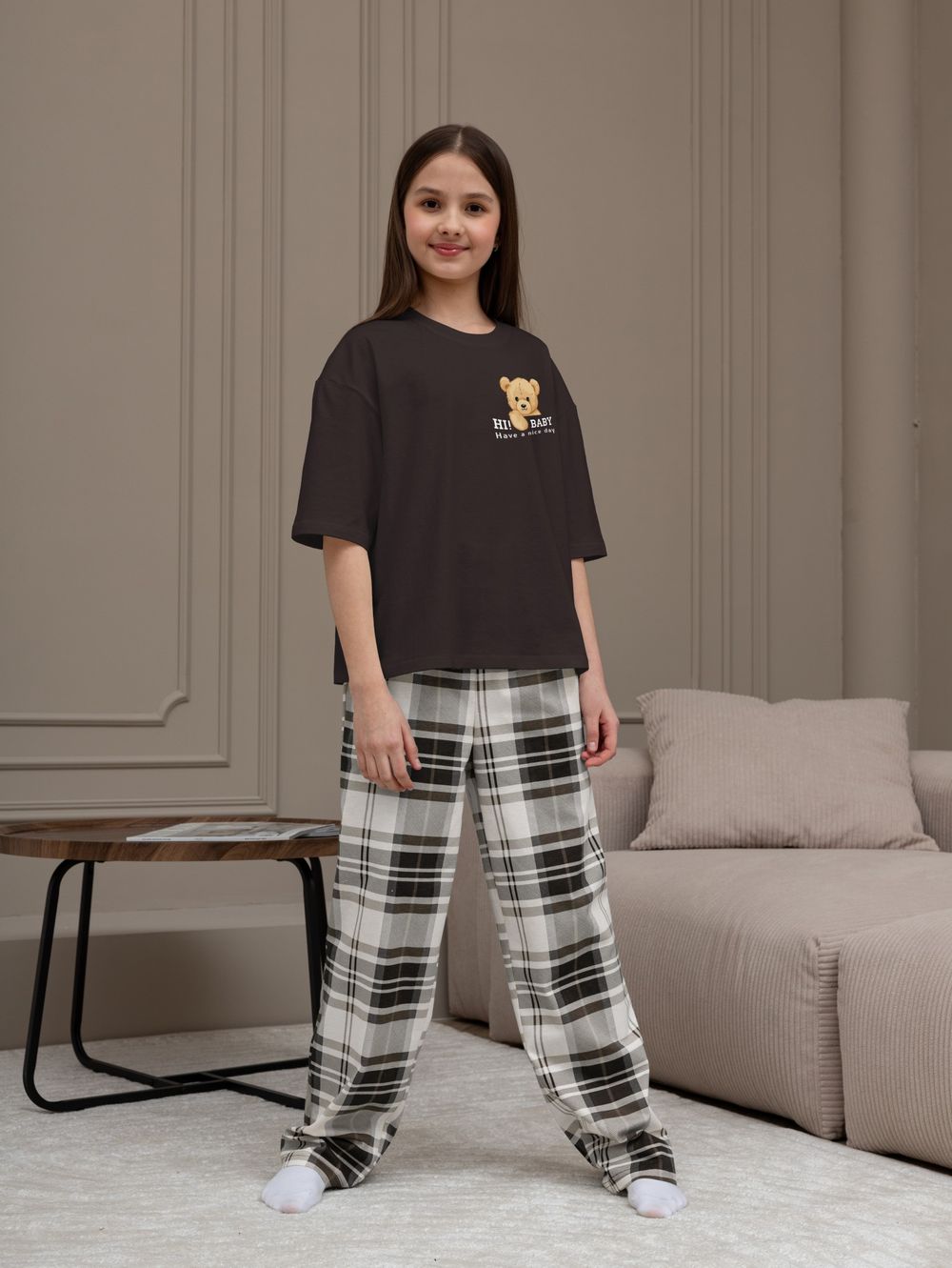 Костюм для девочки Мишель-1 Виотекс КОРИЧНЕВЫЙ