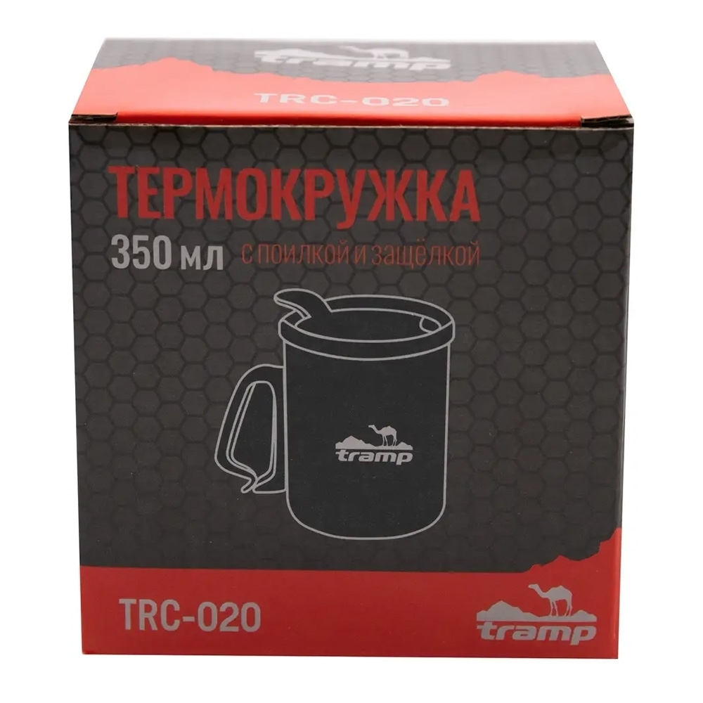 Tramp термокружка с поилкой и защёлкой TRC-020.12 350 мл (оливковый)