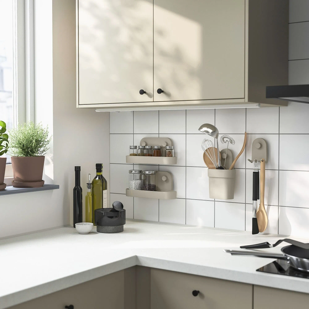 ОБОНАС настенная полка с присосками - IKEA