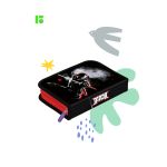 Пенал 1 отделение, 200*140*40 Berlingo "Ninja", 2 откидные секции, полиэстер