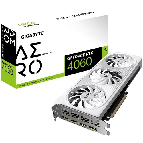 Видеокарта GIGABYTE GeForce RTX 4060 AERO OC 8GB (GV-N4060AERO OC-8GD)