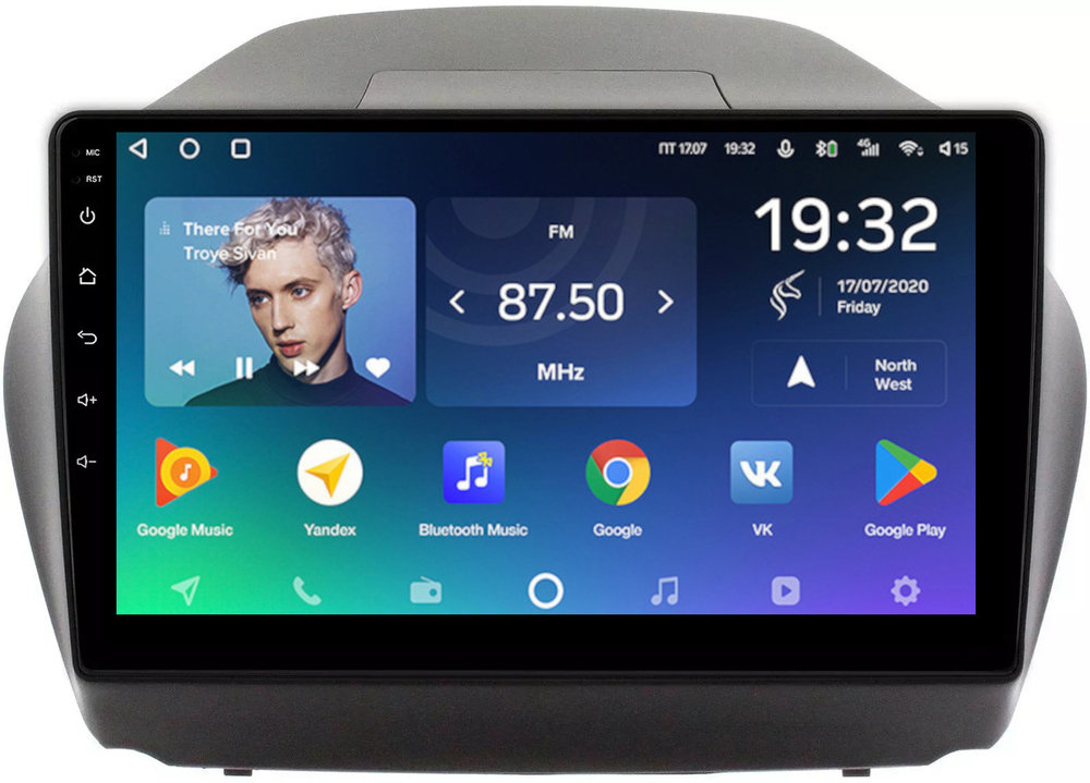 Магнитола для Hyundai iХ35, Tucson 2 2009-2015 (без штатного усилителя) - Teyes SPRO+ монитор 10" IPS на Android 10, ТОП процессор, 4Гб+32Гб, 4G SIM-слот