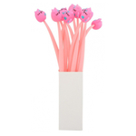 Ручка шариковая, Basir, синие чернила, серия "Кошки", гибкий корпус с фигуркой, 48 шт