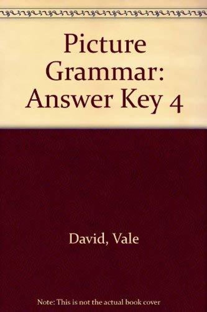 Picture Grammar 4 Ans Key