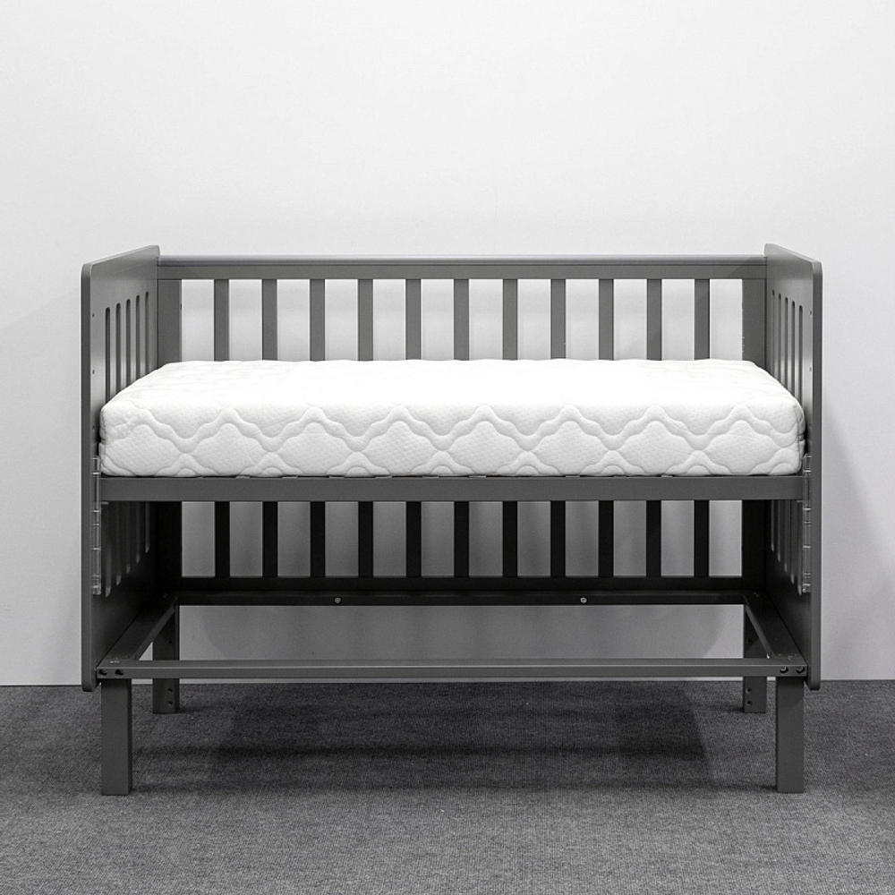 Кровать Antemi Mari 120х60 с маятником Ник 14 г Графит + НиК 15 г Графит