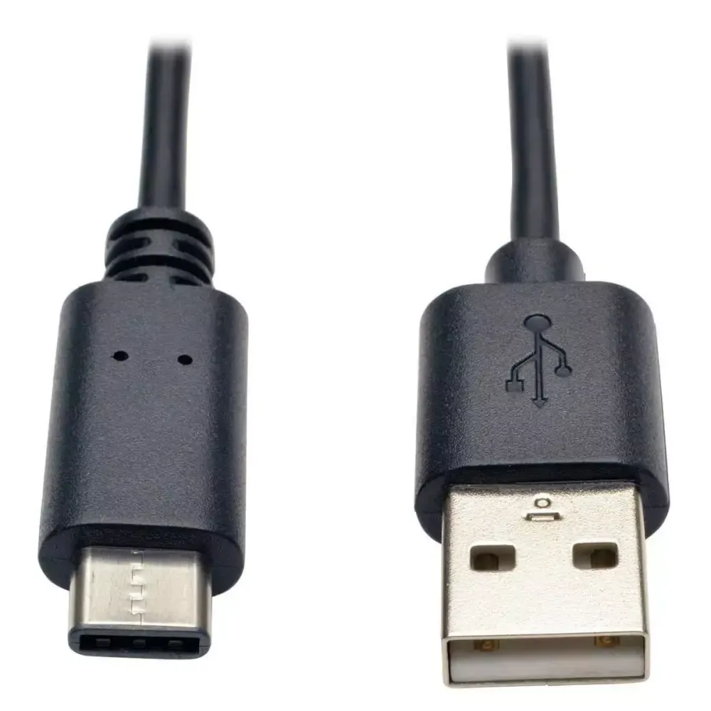 Кабель Vention USB 2.0, A Male to C Male, 5A Cable 0.25м, Black, PVC type, CORBC