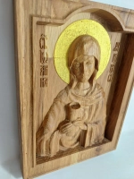 Освященная Икона Иоанны Мироносицы 18.5х14 см из дуба