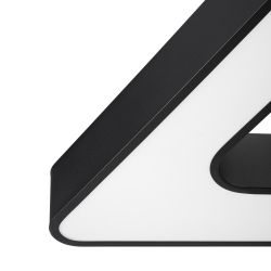 Светильник LED ЭРА Geometria SPO-154-B-40K-042 Delta 42Вт 4000К 3500Лм IP40 800*800*80 черный подвесной | Декоративные светильники Geometria