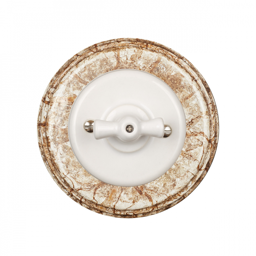 Рамка 1 постовая, керамика, цвет мрамор BF2-610-09