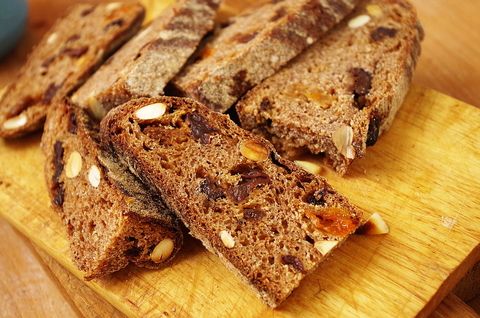 Десертный цельнозерновой хлеб на закваске в духовке