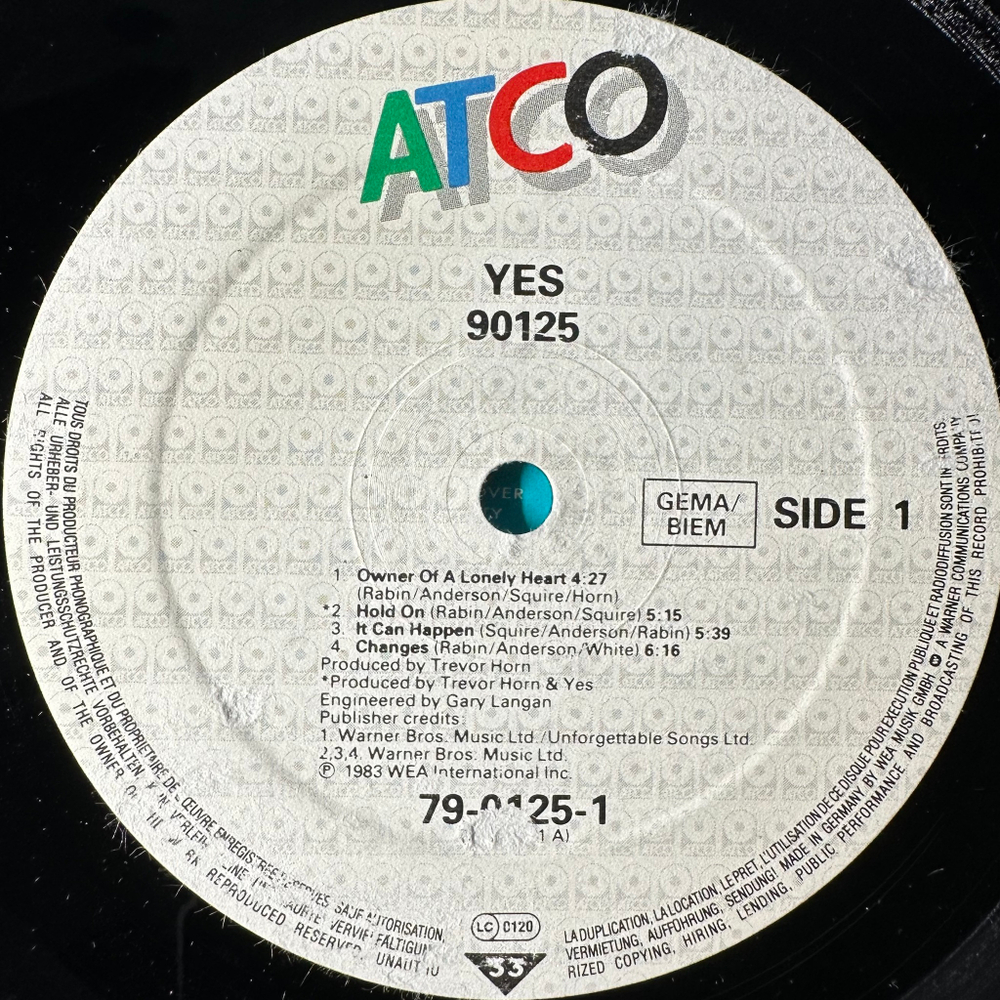 Yes - 90125 (Германия 1983г.)