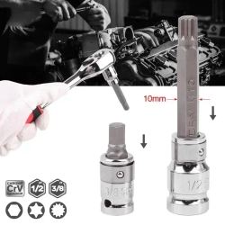 Набор бит 40 предметов DEKECR-V (TORX, SPLINE, HEX) из хромованадиевой стали