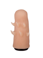 Черный пояс-трусики с двумя телесными насадками Soft-Dolli - 15,7 и 10 см.