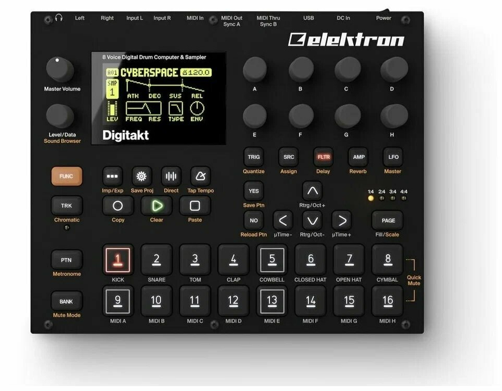 Драм-машина и сэмплер Elektron Digitakt