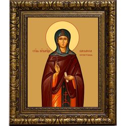 Василисса Египетская игумения преподобномученица. Икона на холсте.