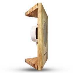 Влагостойкий динамик с декоративной дубовой сеткой SW 525 Wood - Corner, для бани и сауны
