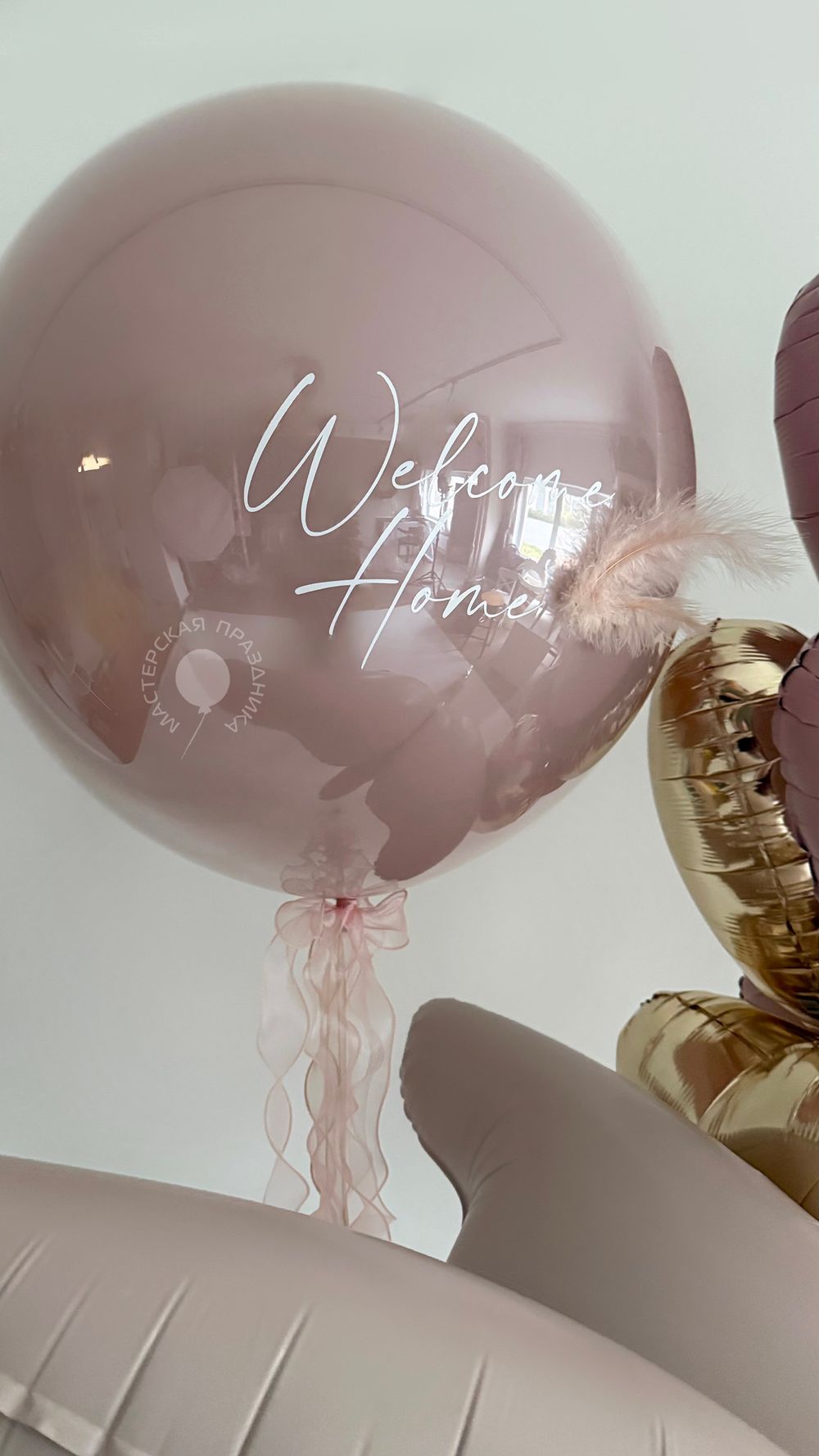 Воздушные шары на выписку для девочки №8864  Изображение2