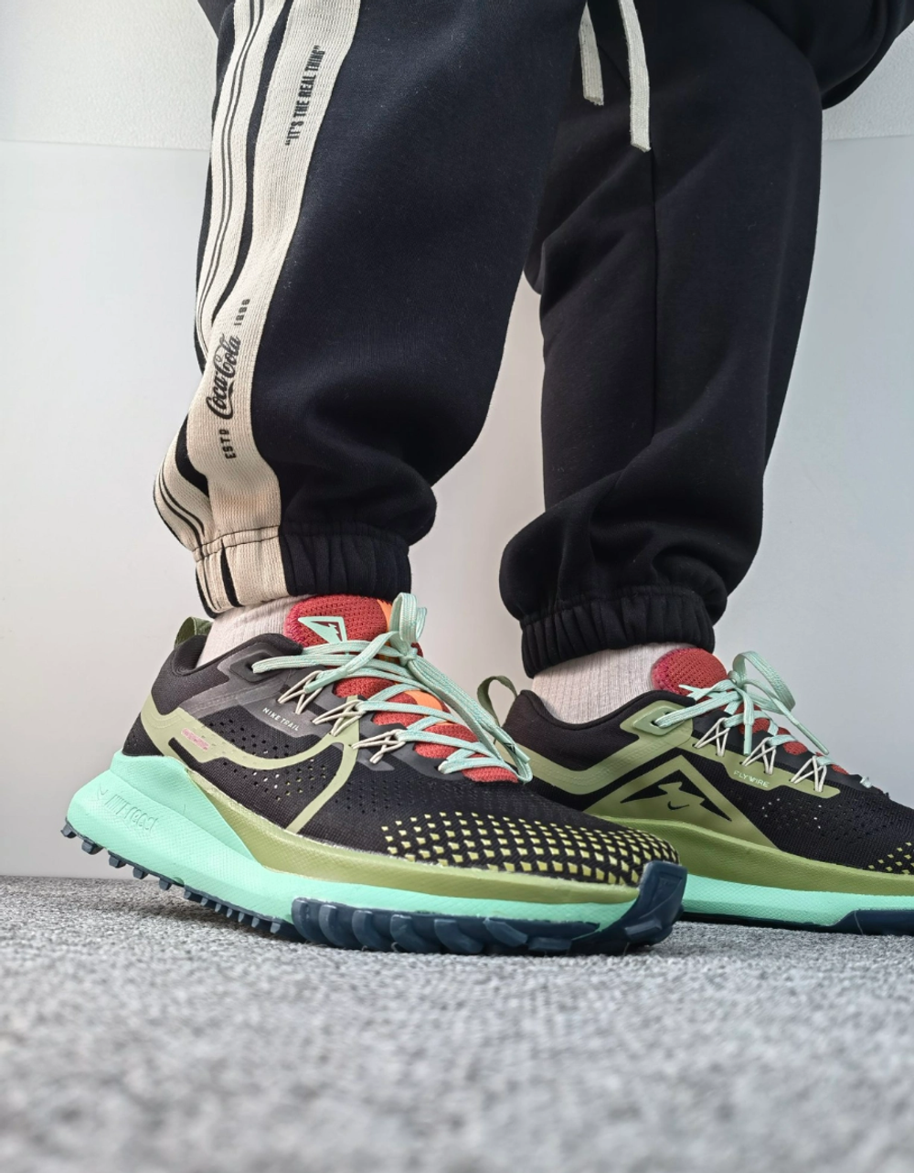 Мужские кроссовки Nike React Pegasus Trail 4 'Black Mint Foam Alligator' DJ6158-004