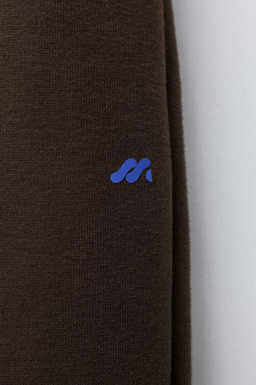 ZARA БРЮКИ BAGGY С ФЛИСОВОЙ ПОДКЛАДКОЙ И ЛОГОТИПОМ, КОРИЧНЕВЫЙ