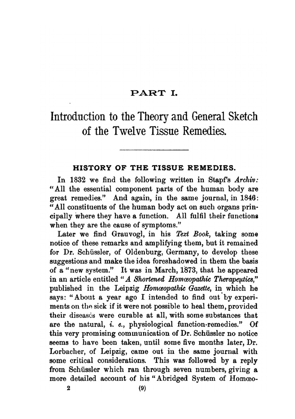 The Twelve Tissue Remedies of Schüssler | W. Boericke