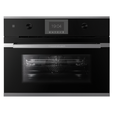 Компактный духовой шкаф с микроволнами Kuppersbusch CBM 6350.0 S3 Silver Chrome