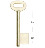 Заготовка сувальдного ключа 14201 GPZ4D (желтый)