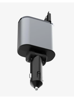 Автомобильное зарядное устройство 100W TypeC + Lightning (Super Fast charge) 4in1 2.4A+3A