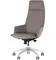 Кресло руководителя Bow серая экокожа