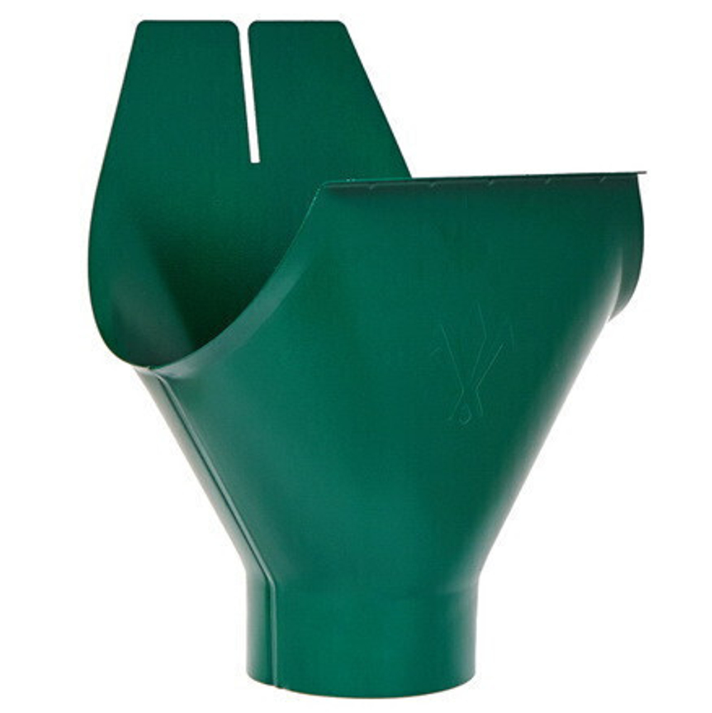 Воронка желоба Aquasystem D150/100 мм RAL 6005 зеленая