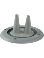 Пыльник для 2-х боуденов, Ø накладки 105 мм, серый