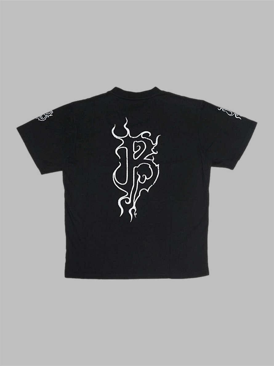 Футболка Balenciaga #D27 (черн.)