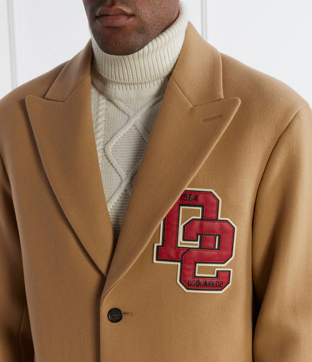 Хлопковое пальто Dsquared2 - светло-коричневый(S71AA0440 S78134)