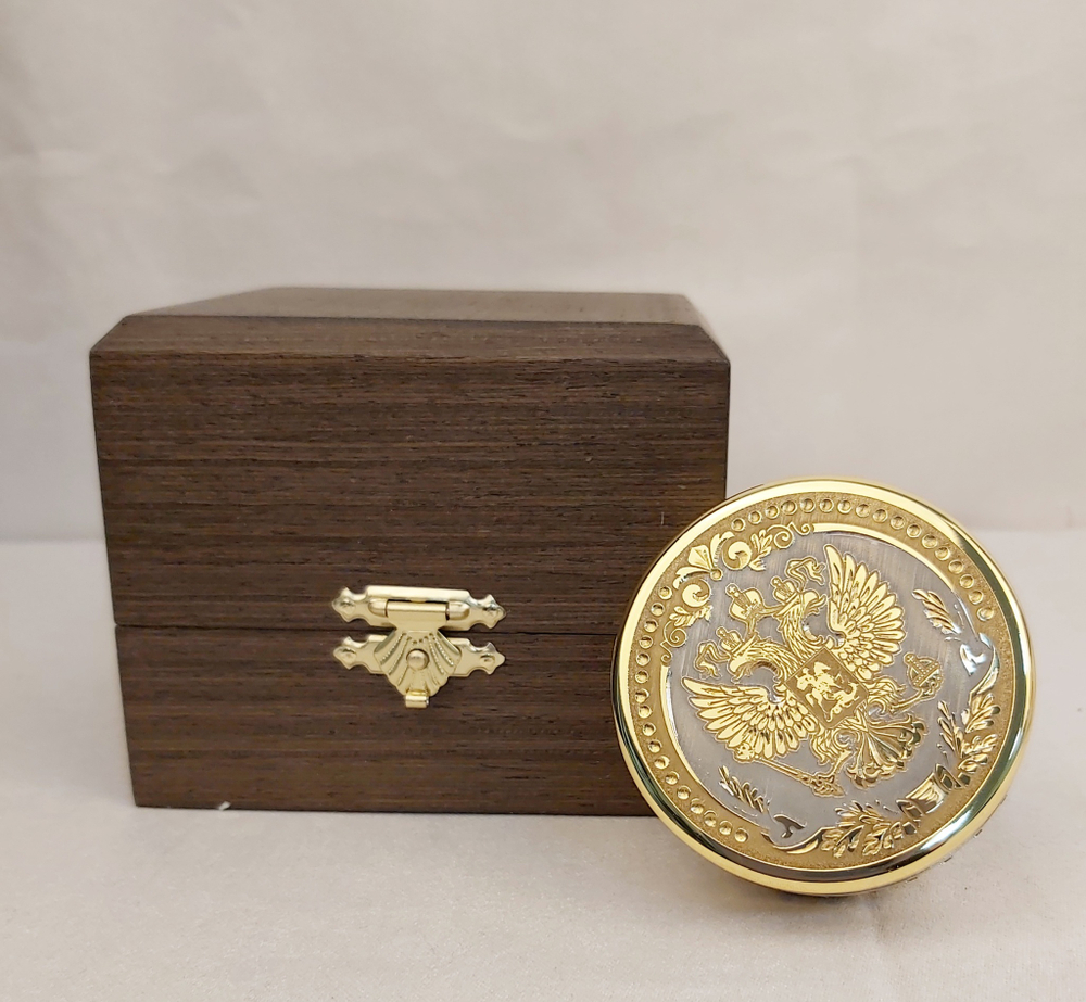 Оснастка с лазуритом и фианитами "Герб" №5