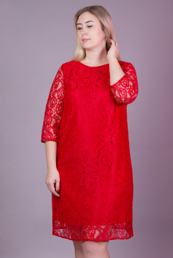 Платье женское 2567АПВ, красный #177Кв052567АПВ