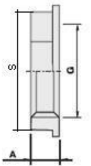 Контргайка Valtec 1 1/4" с ребордой латунная никелированная VTr.655.N.0007
