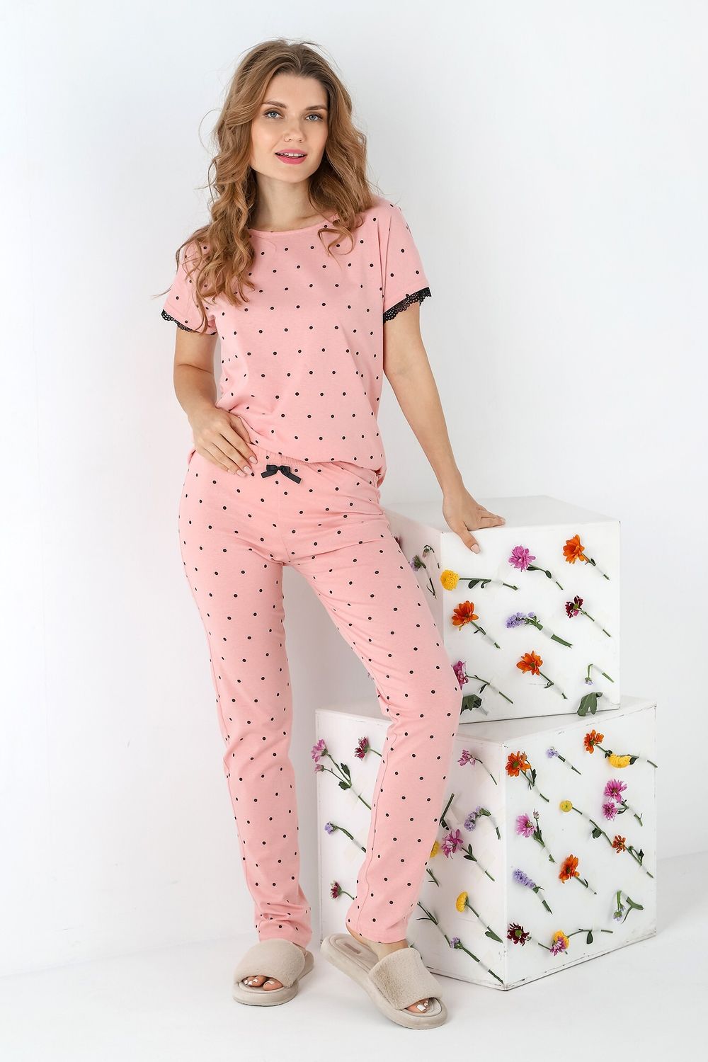 Пижама Джуди-3 Виотекс КОРАЛЛОВЫЙ