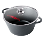 Кастрюля алюминий, антиприг, 4 л, с крыш, Горница, Классик, к2633а