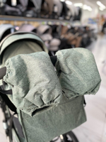 Детская коляска 3в1 LUXMOM 555 Зелёный текстиль