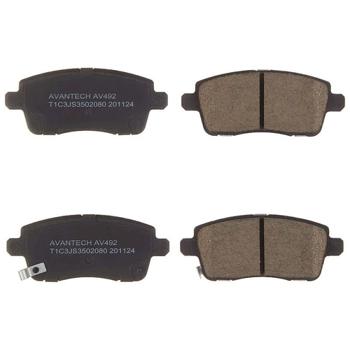 Колодки тормозные дисковые Avantech задние (противоскрипная пластина в компл.) Заменён на арт. AV497 AV492