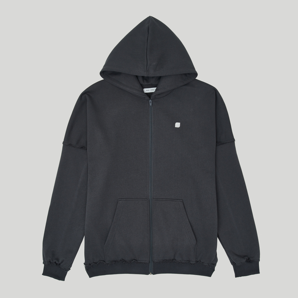 Zip-Up Hoodie Ragged LOGO Nine Iron