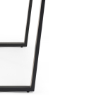 Стол деревянный Woodville Лота Лофт 120 25 мм дуб делано светлый, черный матовый