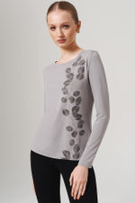 23121 Лонгслив женский (серый)