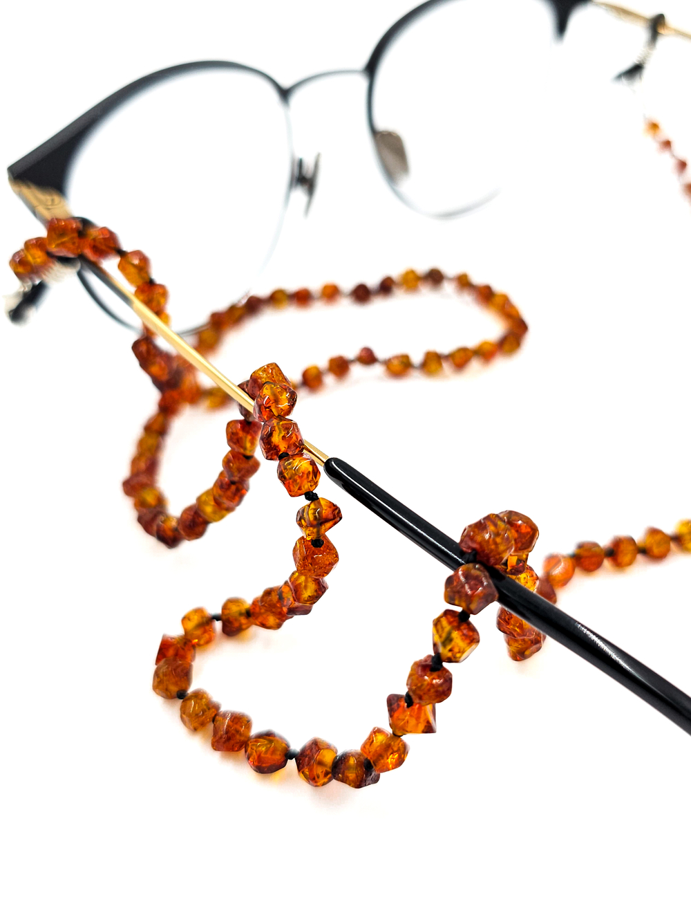 Держатель/Шнурок/Цепочка для очков из натурального калининградского янтаря