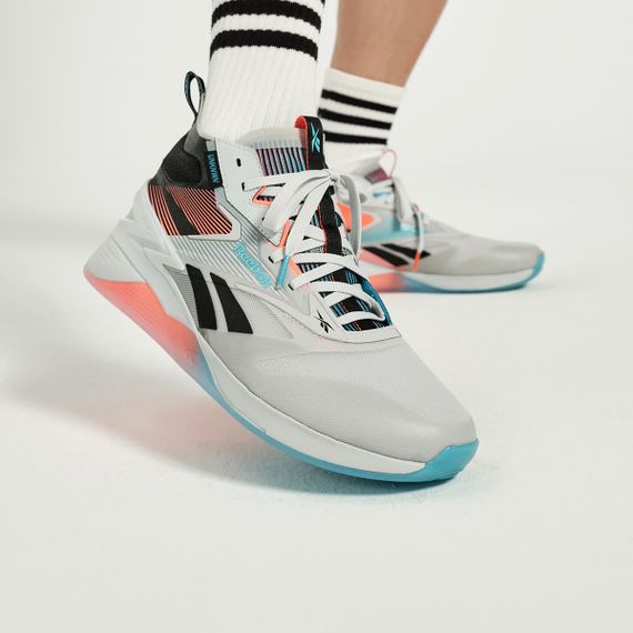 reebok Кроссовки для тренировок Низкие Серые Черные Унисекс