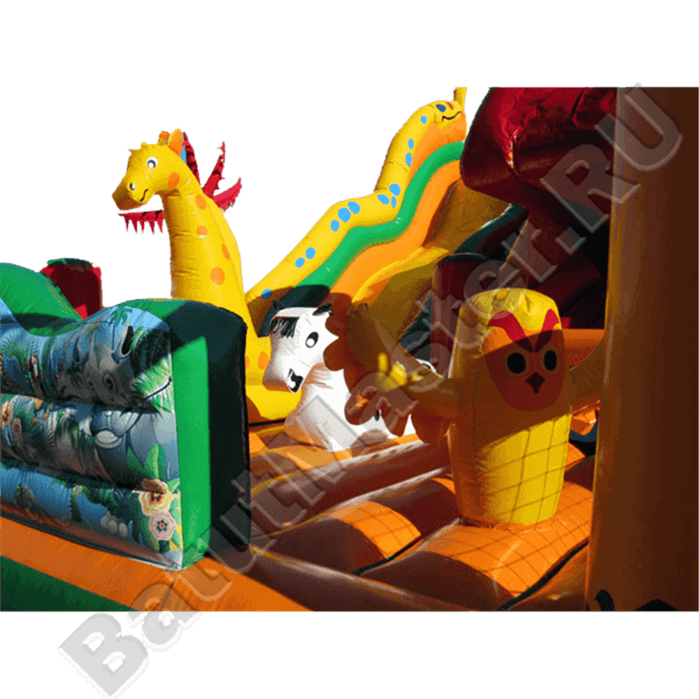 Детский надувной батут-горка "Африка"