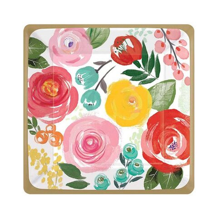 Тарелки малые Цветочный Вальс, 8 шт