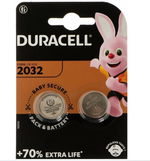 Duracell Батарейка CR2032, Li (литиевый) тип, 3 В, 2 шт